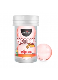 Лубрикант на масляной основе Hot Ball Plus с разогревающим эффектом (2 шарика по 3 гр.) - HotFlowers - купить с доставкой в Абакане