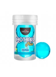 Лубрикант на масляной основе Hot Ball Plus с охлаждающим эффектом (2 шарика по 3 гр.) - HotFlowers - купить с доставкой в Абакане