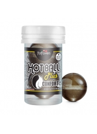 Анальный лубрикант на масляной основе Hot Ball Plus Conforto (2 шарика по 3 гр.) - HotFlowers - купить с доставкой в Абакане