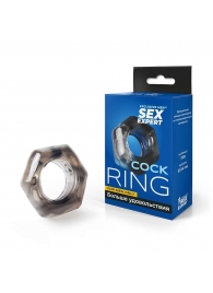 Дымчатое эрекционное кольцо в форме гайки - Sex Expert - в Абакане купить с доставкой