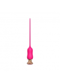Розовый тонкий стимулятор Nipple Vibrator - 23 см. - I-MOON - купить с доставкой в Абакане