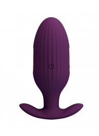 Фиолетовая анальная вибропробка с электростимуляцией Jefferson - 9,2 см. - Baile - купить с доставкой в Абакане