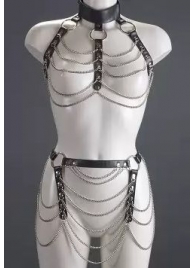 Женский комплект с цепочками: топ и юбка - Подиум - купить с доставкой в Абакане