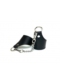 Черные гладкие кожаные наручники Black Phoenix - БДСМ Арсенал - купить с доставкой в Абакане