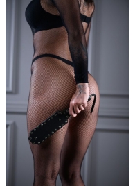 Кожаная шлепалка Sex Game с заклепками - 33 см. - БДСМ Арсенал - купить с доставкой в Абакане