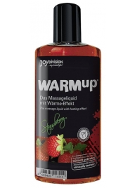 Разогревающее масло WARMup Strawberry - 150 мл. - Joy Division - купить с доставкой в Абакане