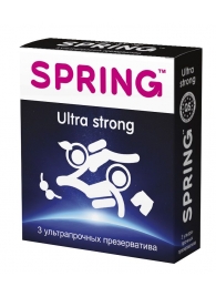 Ультрапрочные презервативы SPRING ULTRA STRONG - 3 шт. - SPRING - купить с доставкой в Абакане