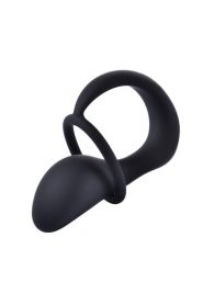Черное эрекционное кольцо с анальной пробкой «Оки-Чпоки» - Сима-Ленд - в Абакане купить с доставкой