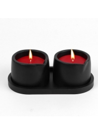 Набор из 2 низкотемпературных свечей для БДСМ «Оки-Чпоки» с ароматом земляники - Сима-Ленд - купить с доставкой в Абакане