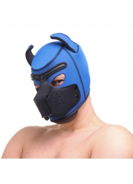 Синяя неопреновая БДСМ-маска Puppy Play - Сима-Ленд - купить с доставкой в Абакане
