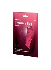 Розовый мешочек для хранения игрушек Treasure Bag XL - Satisfyer - купить с доставкой в Абакане