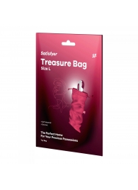 Розовый мешочек для хранения игрушек Treasure Bag L - Satisfyer - купить с доставкой в Абакане