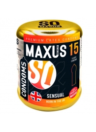 Презервативы анатомической формы Maxus Sensual - 15 шт. - Maxus - купить с доставкой в Абакане