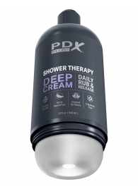 Мастурбатор в бутылке Shower Therapy Deep Cream - Pipedream - в Абакане купить с доставкой