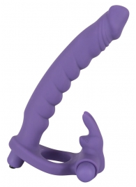 Фиолетовая насадка на пенис для анальной стимуляции партнёрши - Orion - в Абакане купить с доставкой