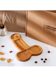 Деревянное блюдо для подачи в форме члена (32,5 х 20 х 1,7 см) - Сима-Ленд - купить с доставкой в Абакане