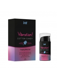 Жидкий вибратор Vibration Cotton Candy с ароматом сахарной ваты - 15 мл. - INTT - купить с доставкой в Абакане