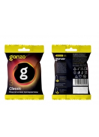 Классические презервативы Ganzo Classic в мягкой упаковке - 3 шт. - Ganzo - купить с доставкой в Абакане