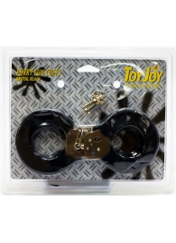 Меховые черные наручники с ключами - Toy Joy - купить с доставкой в Абакане