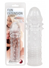 Прозрачная насадка на пенис Fun Extension - 16 см. - Orion - в Абакане купить с доставкой