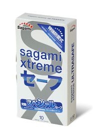 Презервативы Sagami Xtreme Ultrasafe с двойным количеством смазки - 10 шт. - Sagami - купить с доставкой в Абакане