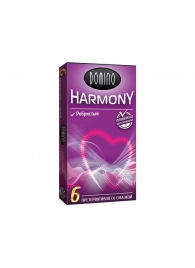 Презервативы с рёбрышками Domino Harmony - 6 шт. - Domino - купить с доставкой в Абакане