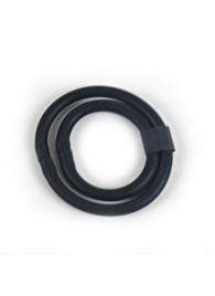 Черное двойное эрекционное кольцо - Baile - в Абакане купить с доставкой