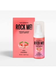 Жидкий вибратор Nuei Rock Me! с ароматом клубники - 20 мл. - Nuei cosmetics - купить с доставкой в Абакане