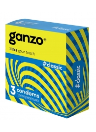 Классические презервативы с обильной смазкой Ganzo Classic - 3 шт. - Ganzo - купить с доставкой в Абакане