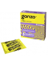 Тонкие презервативы для большей чувствительности Ganzo Sence - 3 шт. - Ganzo - купить с доставкой в Абакане