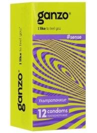 Тонкие презервативы для большей чувствительности Ganzo Sence - 12 шт. - Ganzo - купить с доставкой в Абакане