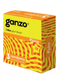 Ароматизированные презервативы Ganzo Juice - 3 шт. - Ganzo - купить с доставкой в Абакане