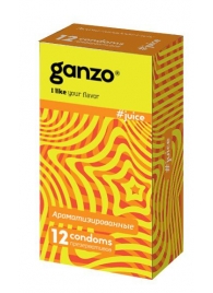 Ароматизированные презервативы Ganzo Juice - 12 шт. - Ganzo - купить с доставкой в Абакане