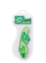 Зелёный гелевый вибратор JELLY JOY 7INCH 10 RHYTHMS GREEN - 17,5 см. - Dream Toys