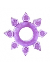 Фиолетовое гелевое эрекционное кольцо-звезда - Toyfa Basic - #SOTBIT_REGIONS_UF_V_REGION_NAME# купить с доставкой