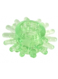 Зеленое эрекционное кольцо с шипами - Toyfa Basic - в Абакане купить с доставкой