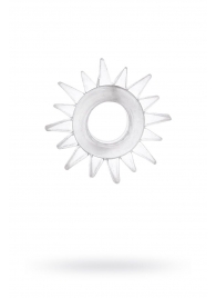 Прозрачное гелевое эрекционное кольцо-солнце - Toyfa Basic - в Абакане купить с доставкой