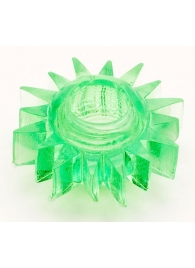Зеленое эрекционное кольцо-солнце - Toyfa Basic - в Абакане купить с доставкой