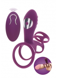 Фиолетовая эрекционная вибронасадка Halo Halo C-Ring Sleeve - Toy Joy - в Абакане купить с доставкой