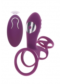 Фиолетовая эрекционная вибронасадка Halo Halo C-Ring Sleeve - Toy Joy - в Абакане купить с доставкой