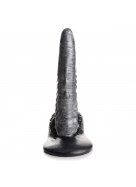 Серый фантазийный фаллоимитатор The Gargoyle Rock Hard Silicone Dildo - 23,6 см. - XR Brands