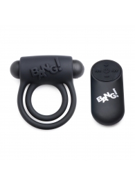 Черное эрекционное виброкольцо 28X Remote Control Vibrating Cock Ring   Bullet - XR Brands - в Абакане купить с доставкой