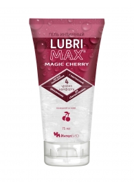 Интимный гель-смазка на водной основе Lubrimax Magic Cherry - 75 мл. - ИнтелБИО - купить с доставкой в Абакане