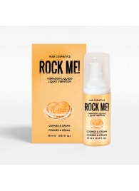 Жидкий вибратор Nuei Rock Me! с ароматом печенья и сливок - 20 мл. - Nuei cosmetics - купить с доставкой в Абакане