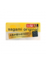 Презервативы увеличенного размера Sagami Original 0.02 XL-size - 12 шт. - Sagami - купить с доставкой в Абакане