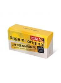 Презервативы увеличенного размера Sagami Original 0.02 XL-size - 12 шт. - Sagami - купить с доставкой в Абакане