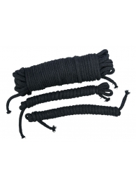 Чёрные хлопковые верёвки для бондажа - Orion - купить с доставкой в Абакане