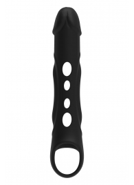 Черная насадка-удлинитель Vibrating Extender With Remote с вибрацией - Dream Toys - в Абакане купить с доставкой
