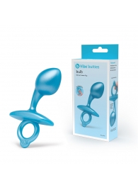 Голубая анальная пробка для массажа простаты Bulb Silicone Prostate Plug - 10,7 см. - b-Vibe - в Абакане купить с доставкой