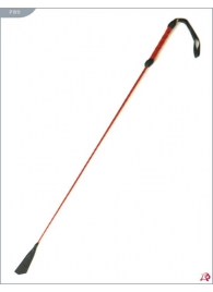 Длинный плетеный стек с красной лаковой ручкой - 85 см. - Подиум - купить с доставкой в Абакане